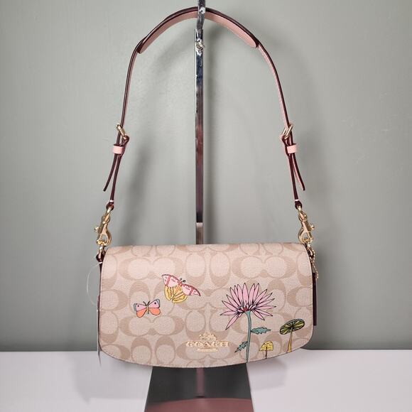 Coach Handbags - NWT CU395 Coach X Observed By Us Andrea Shoulder Bag Signature Kirsten Dunst